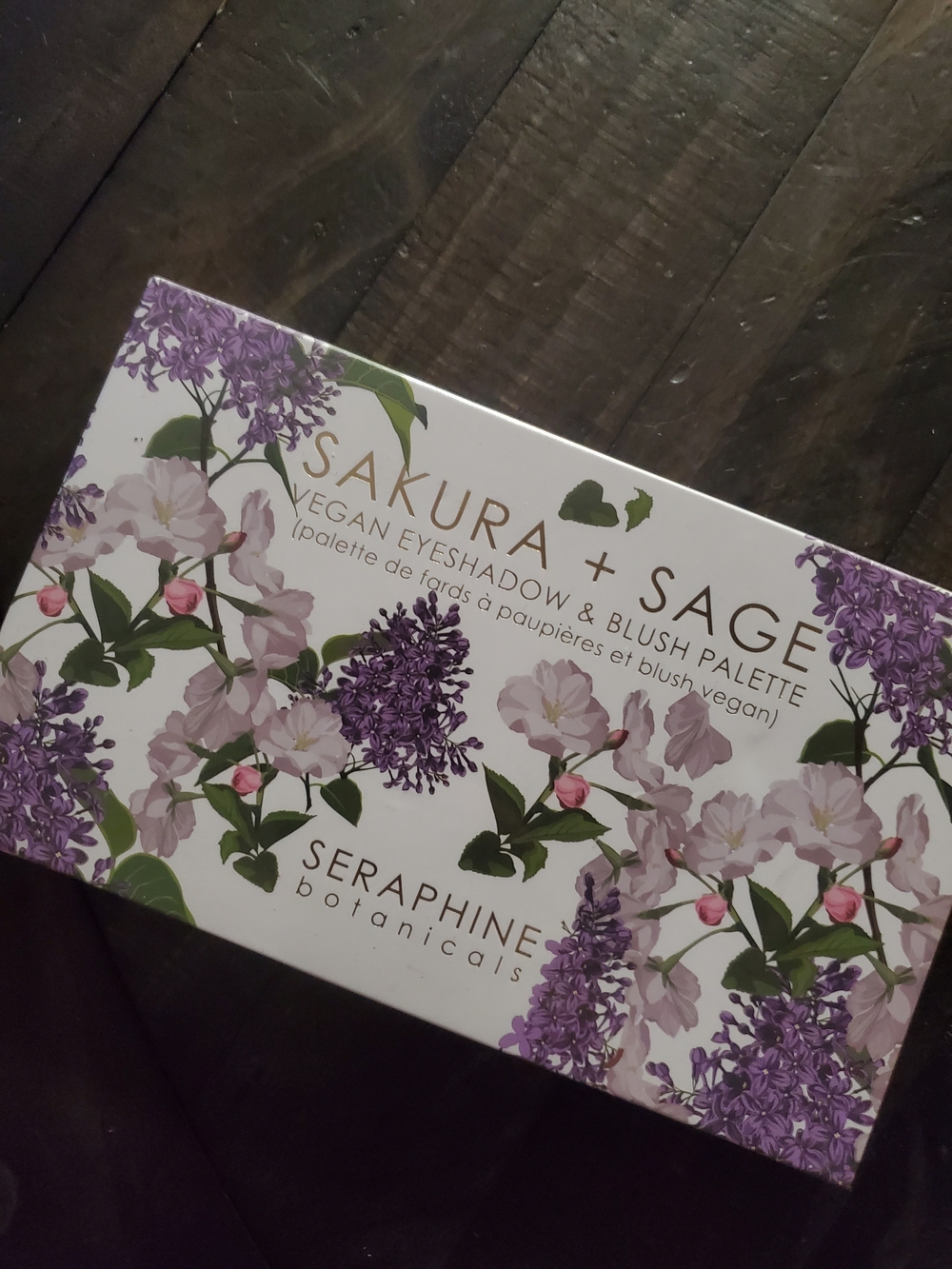 Seraphine Sakura + Sage Eyeshadow & Blush Palette - Purple, Pink, Green